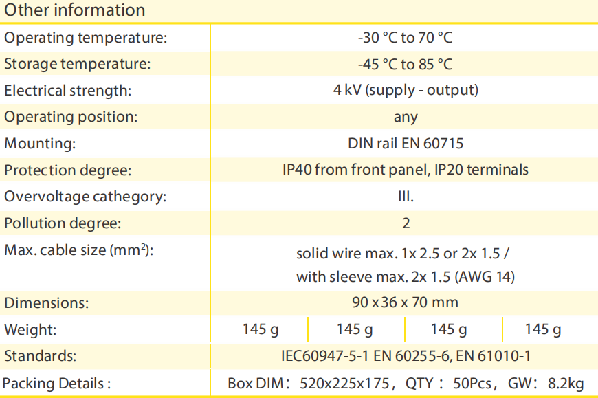 DV2-1T40A Single Phase Auto Reset Over Voltage and Under Voltage Protective Device 40A
