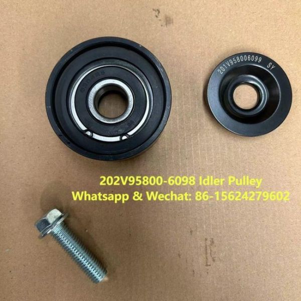 Idler Pulley 202V95800-6098 HOWO Truck Parts Belt Tensioner Roller Belt Idler Pulley Tensioner Idler Flat Idler