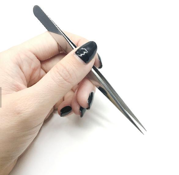 Quality Curve Stright Volume Eyelash Extension Tweezers Custom Logo For  Ladies Eyes Makeup for sale