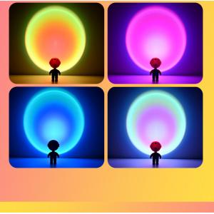 Astronaut Sunset Light Atmosphere Light Photo Background Nightlight Space Robot