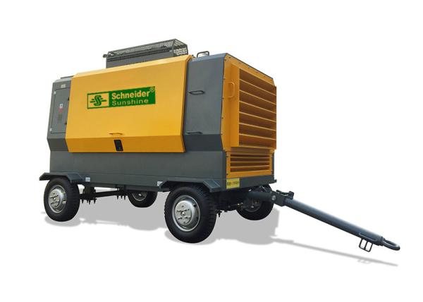 Simple Operation Mobile Screw Compressor Energy Conservation Clear Operation