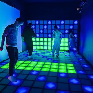 Buy cheap LED Dance Floor Tile Jumping Grid Interactive Game Super Grid Wall And Floor product