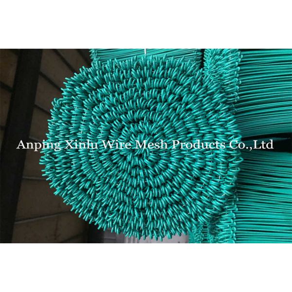 Blue BWG12 Binding Double Loop Tie Wire 380Mpa Copper Coated Twins Wire double loop Ties SAE1008