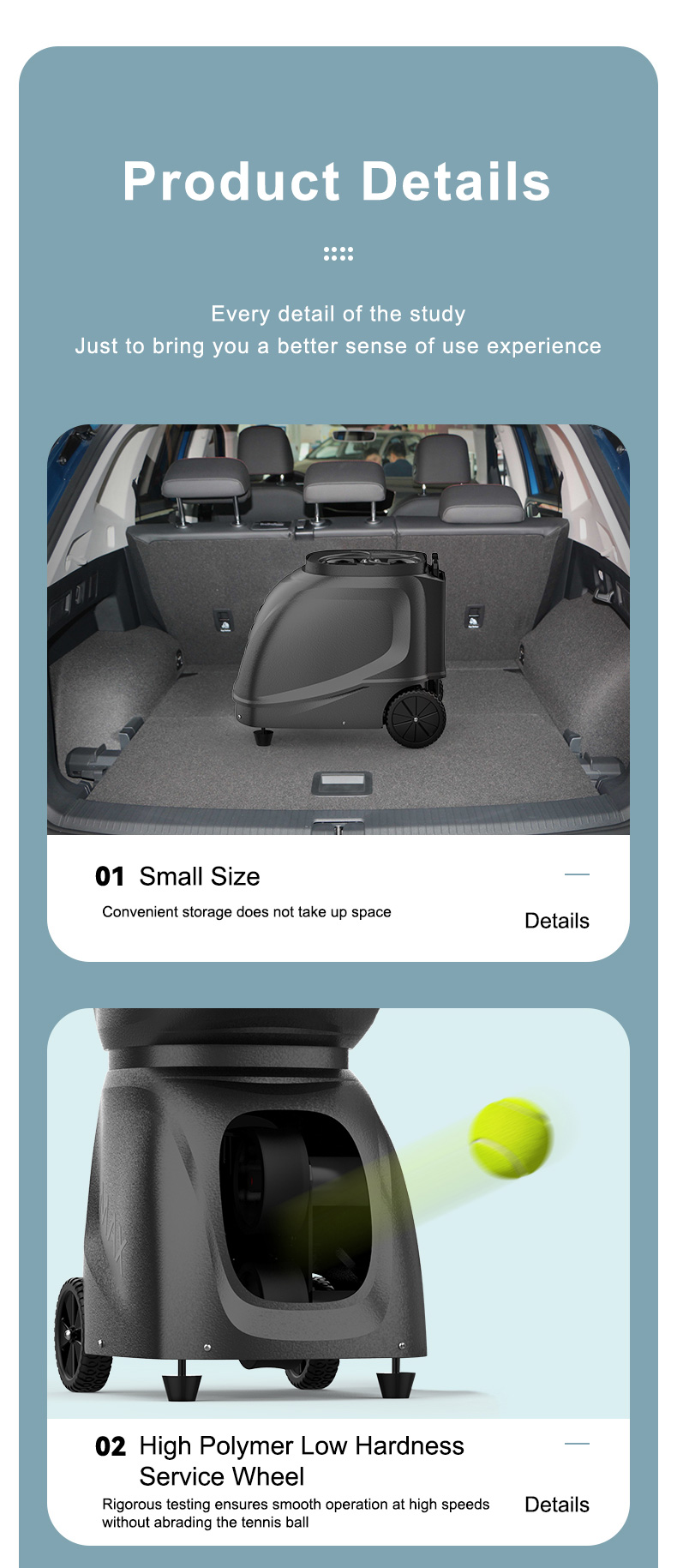 Tennis ball machine APP Control Padel PT-MAX C
