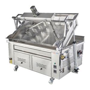 Kitchen Potato Frying Machine Low Noise Fried Chips Machine Automatic