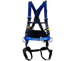 Buy cheap Blue Multi Point Full Body Safety Harness , Climbing Body Harness With Rescue Strap product