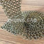 Architectural Metal Round Ring Mesh Curtain Ss Electroplating