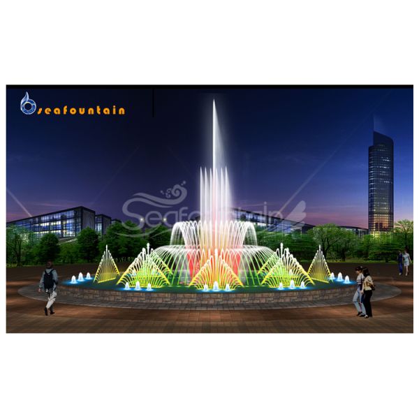 Urban Construction Floating Musical Fountain outdoor