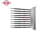 Silver Color Fixed Mobile Phone Signal Jammer With 10 Different Frequencies