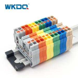 Buy cheap JPT 2.5 Feed Through Push In Terminal Block Quick Connect CE Certificate Soft Cable Compact Design product