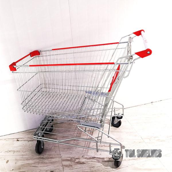 Quality TGL Big Shopping Cart Trolley 75L ODM For Shop Market Aluminium Material for sale