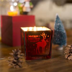 China Reed Diffuser Luxury Scented Glass Candle Holder With Customized Logo on sale