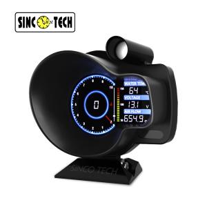 China Do916 OBD2 Multifunctional Gauge Car Hud OBDII Double Screen Tachometer on sale