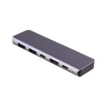 Gray 5 In 1 Type C 3.0 Powered Usb Hub For Macbook Pro