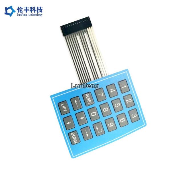 Quality 3M9448 Adhesive Flat Custom Membrane Switch Mechanical Keyboard for sale