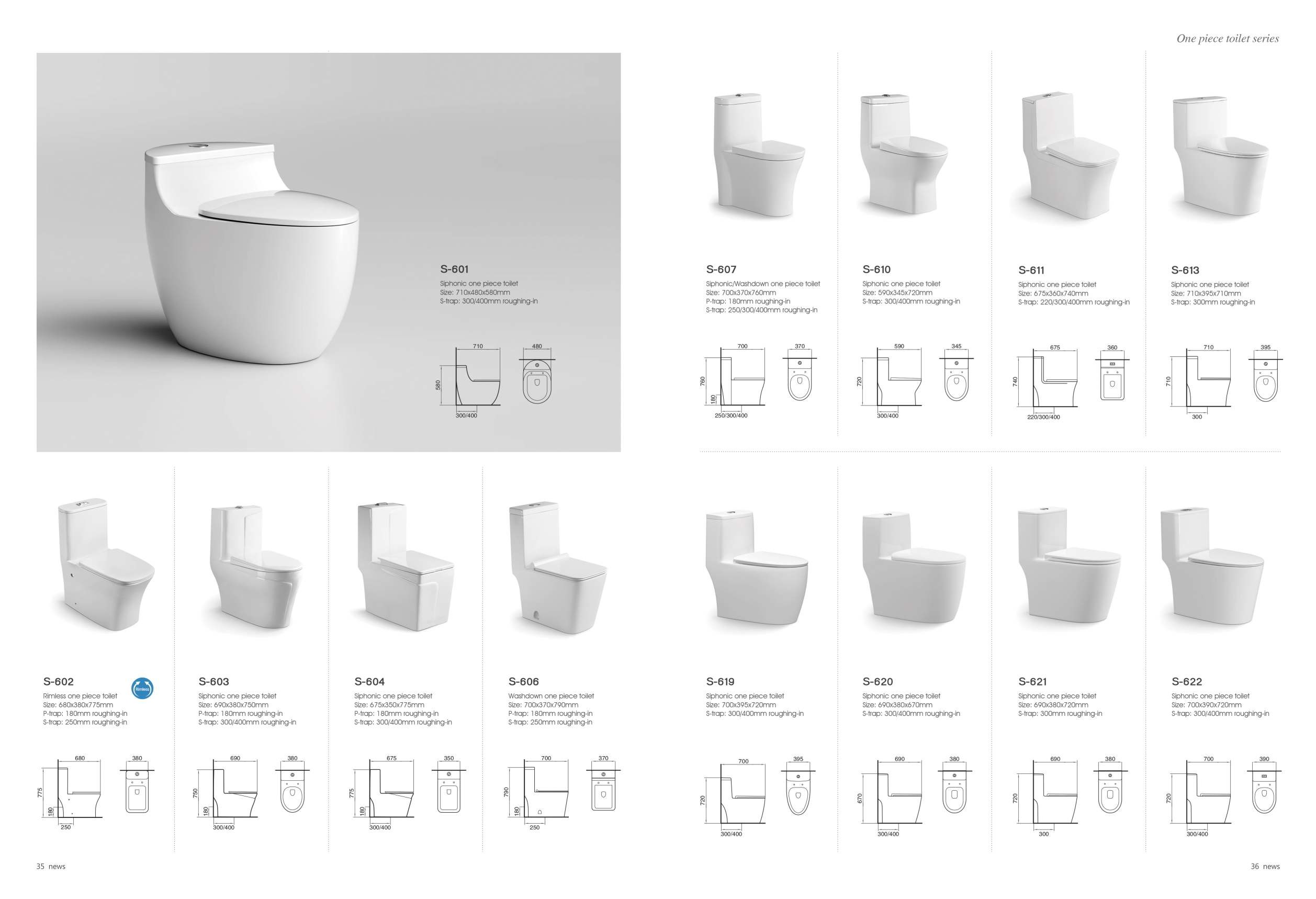 Two Piece Ceramic Wc Toilet Siphonic Rimless Floor Mounted