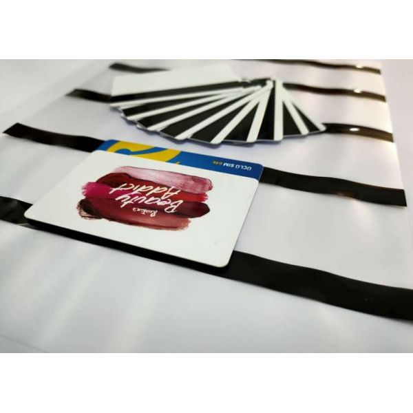 Strong Ahension 0.08mm PVC Magnetic Stripe Coated Overlay for Card Production Process