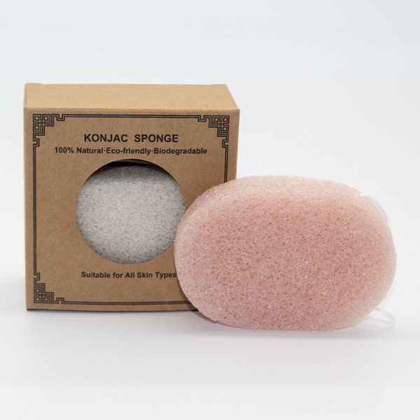 Pure Natural Freeze Oven Dry Konjac Face Sponge Reduces Skin Blemishes