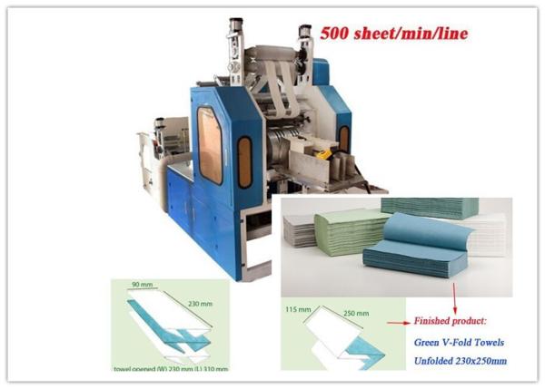 Quality CE Two Fold 380V 50HZ 3200 sheets / Min Paper Towel Making Machine for sale