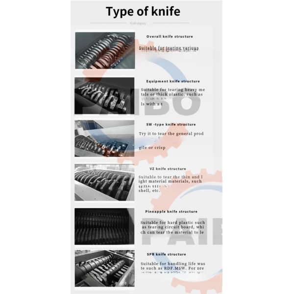 3000kg/h Max.Production Capacity Double Shaft Shredder for Waste Tires and Net Furniture