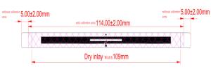Double Side Adhesive RFID Wet Inlay M4QT Chip Release Paper