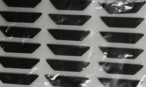 Quality Anti Slip Matt Silicone Rubber Pad Hardness Shore A 70 Sharp Edge Phenol Tested for sale