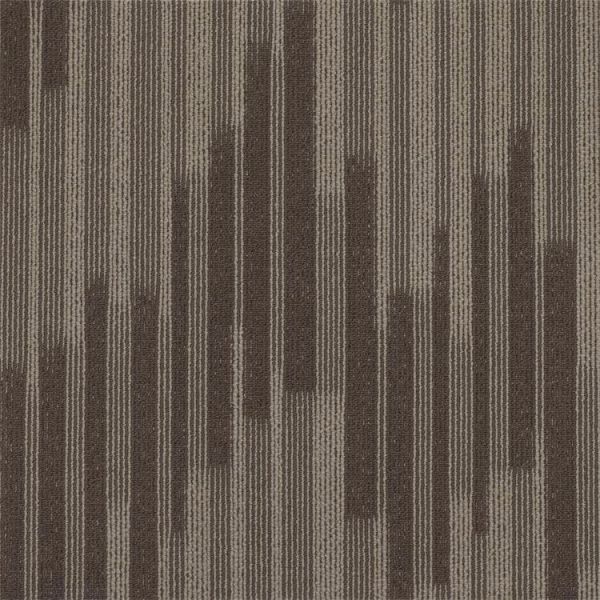 Striped 100%solution dyed Invista Nylon 6 carpet tile