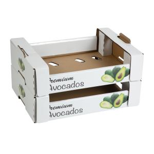 Buy cheap Direct Custom Printing Rectangle Corrugated Box For Avocado Fruit product