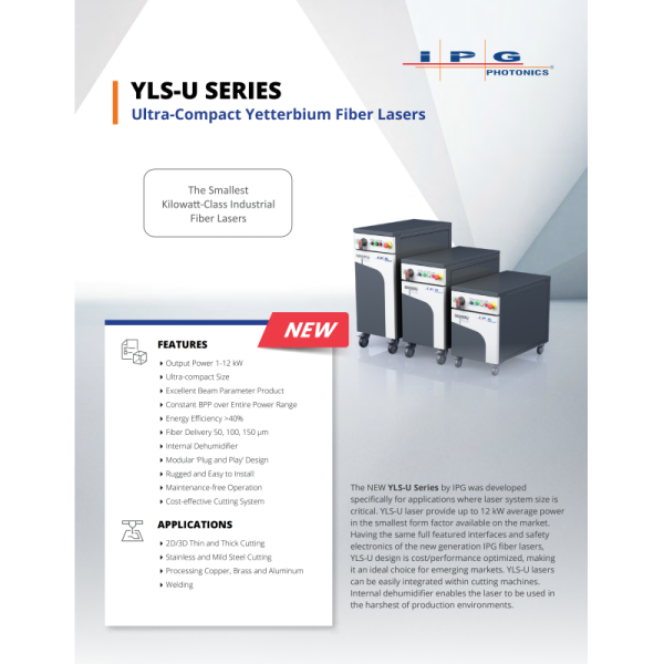 6000W 6KW Fiber Laser Source IPG YLS-6000-U-K
