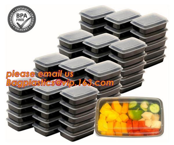 Quality Food grade plastic disposable plastic take away bento box with 4 compartment,Containers Plastic Leakproof Food Container for sale