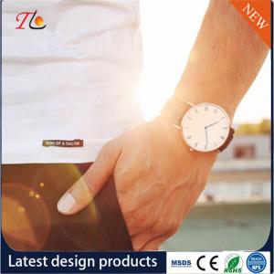 China Wholesale Men's Watches PU Watch Band/Strap Alloy Case Business Watches Fashion Watches Can Be Customized Logo on sale