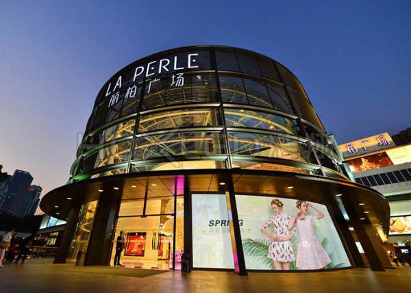 Quality High Brightness Transparent LED Display Video Wall 10mm Pixel Pitch 5000nits for sale