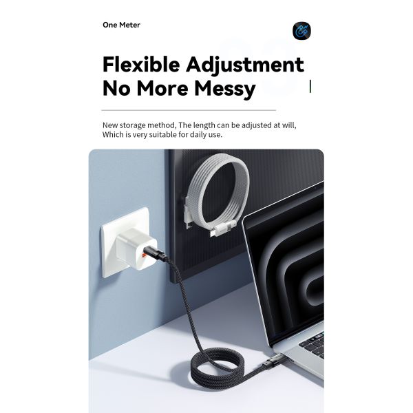 ESSAGER ES-X53 Series 100W USB C to USB C Magnetic Charging Cable