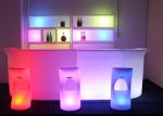 Mobile LED Bar Counter Sets , Illuminated Bar Counter For Party Drink Use