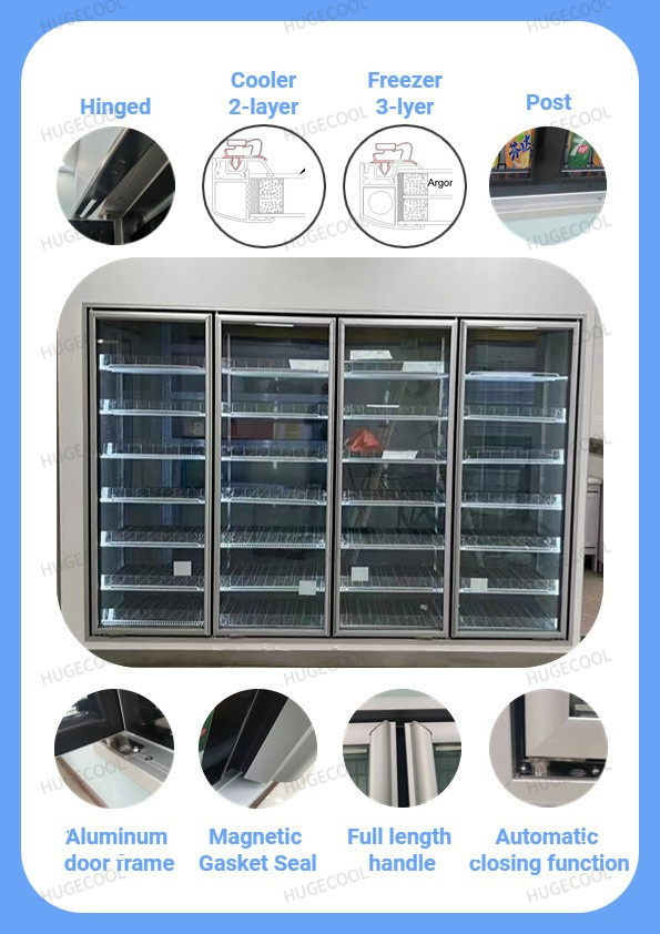 Vegetable Fruit Walk in Cooler Room Refrigerator Freezer Combo