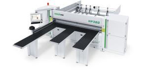 PC Control Cnc Cutting Saw With Circular Saw Blades And Four Front Feeding Tables