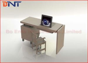China Video Conference Table LCD Monitor Lift With 19 Inch Flip Up Monitor on sale