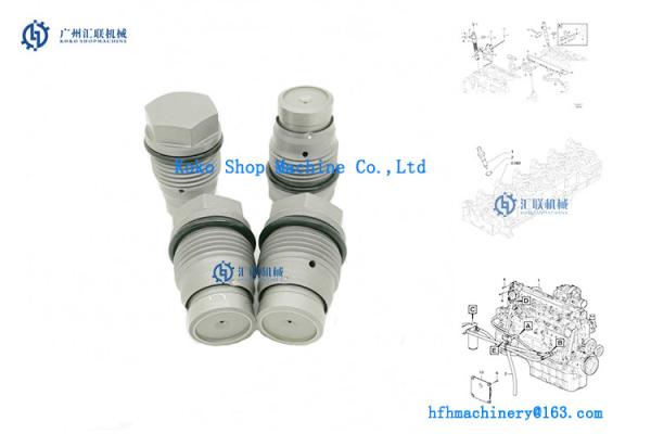 Quality Komatsu 6754-72-1220 6D107 Excavator Engine Injector Common Rail Limiting Valve 1110010028 for sale