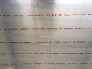 Buy cheap 2024 Aerospace Grade Aluminium Sheet Customized Thickness Square Shape product