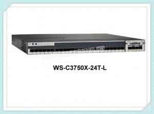 China Cisco Ethernet Network Switch WS-C3750X-24T-L 24 Ports Fiber Optic Ethernet Switch on sale