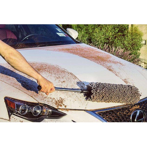 Multipurpose Car 14x55cm Microfiber Duster Brush With Extendable Handle