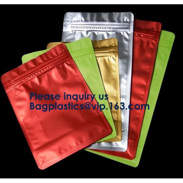Square Bottom Plastic Zip lockk Stand Up Pouch Chocolate Bar Snack Food Packaging Bag,Moisture Barrier Bag Esd Metalized S