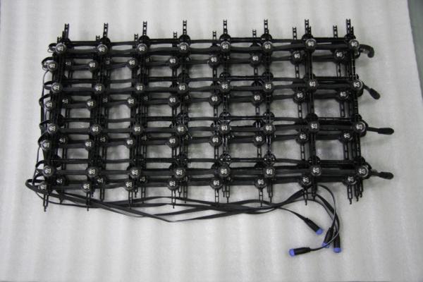 P100mm Flexible LED Display Screen 8*128 Pixels Unit Resolution Easy Installatio