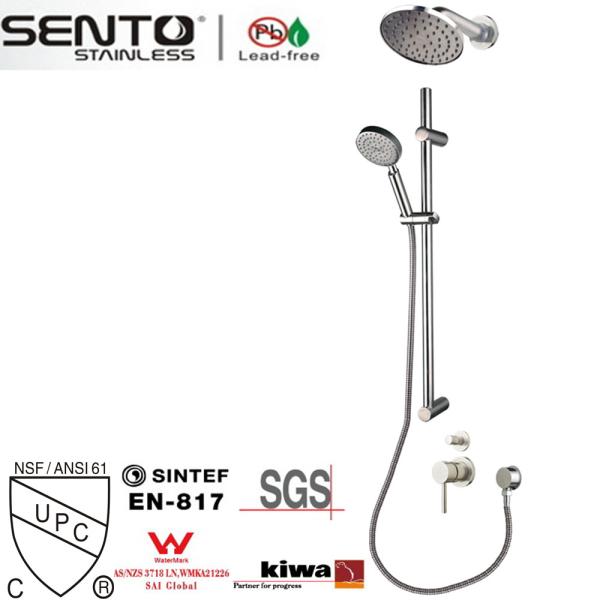 Quality SENTO wall mounted modern bathroom concealed shower set for sale