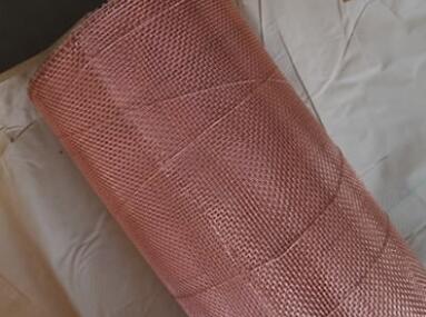 Pure 99.9% Copper Metal Woven Wire Mesh Cloth For Shielding Or Filtering