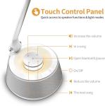 LED Desk lamp with Bluetooth Speaker, Bedside Table Lamp with USB Charging Port