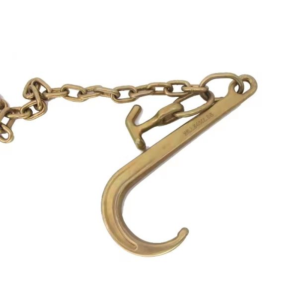 G70 Lifting Truck Winch Cable V Hooks Forged Towing Chains with Welded Chain Structure