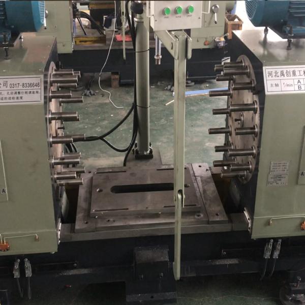 Double-Sided Multi-Hole Drilling Machine For Valve Flanges Tees High-Speed PLC