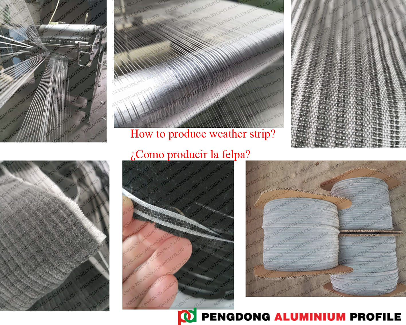PVC Weather Strip Aluminium Profile Accessories For Windows Door