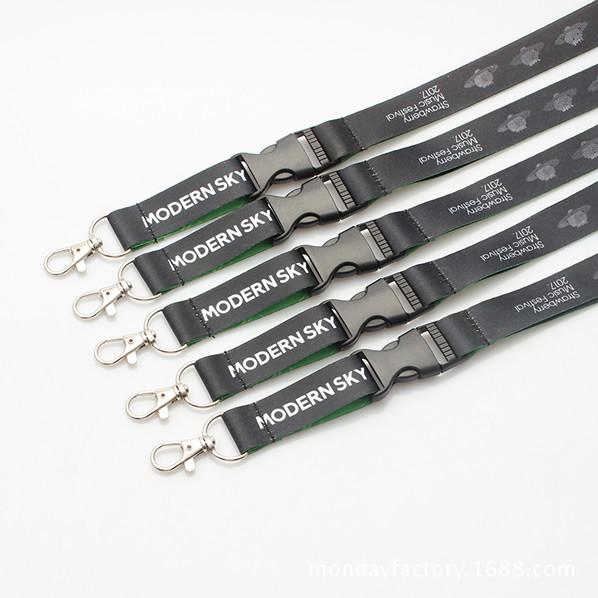 Quality 1" Wide Double-Layered Woven-In Lanyard, Cheap custom lanyards for giveaways and trade shows. for sale